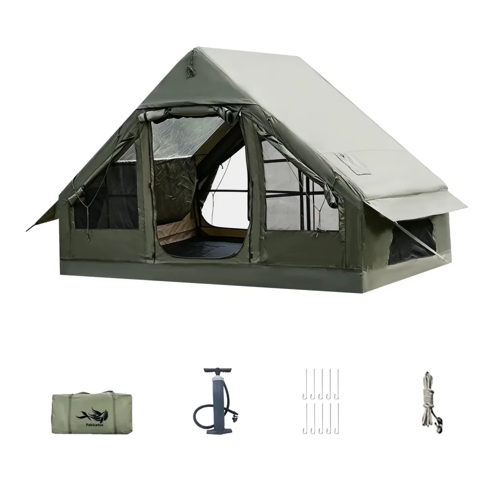 Tent 6-8 person waterproof green