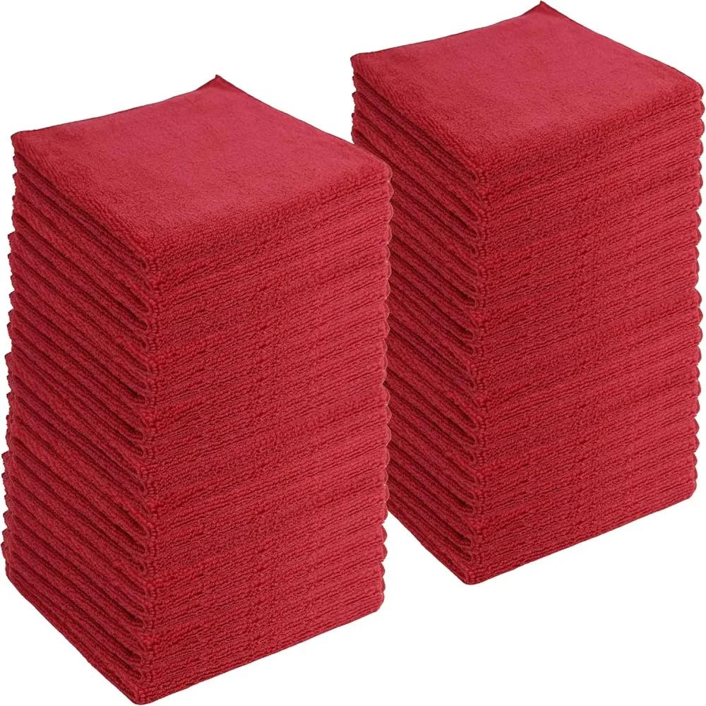 Microfiber Cleaning 120 pack 16" red