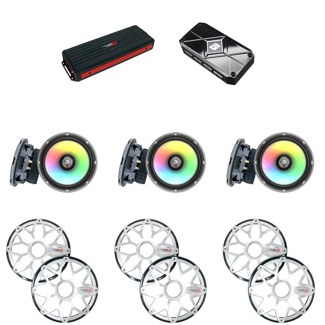 Amplifier 6 channel 6.5" led