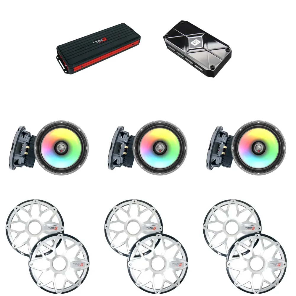 Amplifier 6 channel 6.5" led