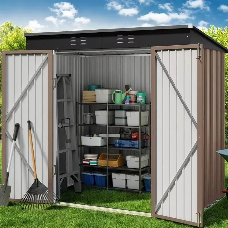 Storage Shed 4 ft brown 44.5"