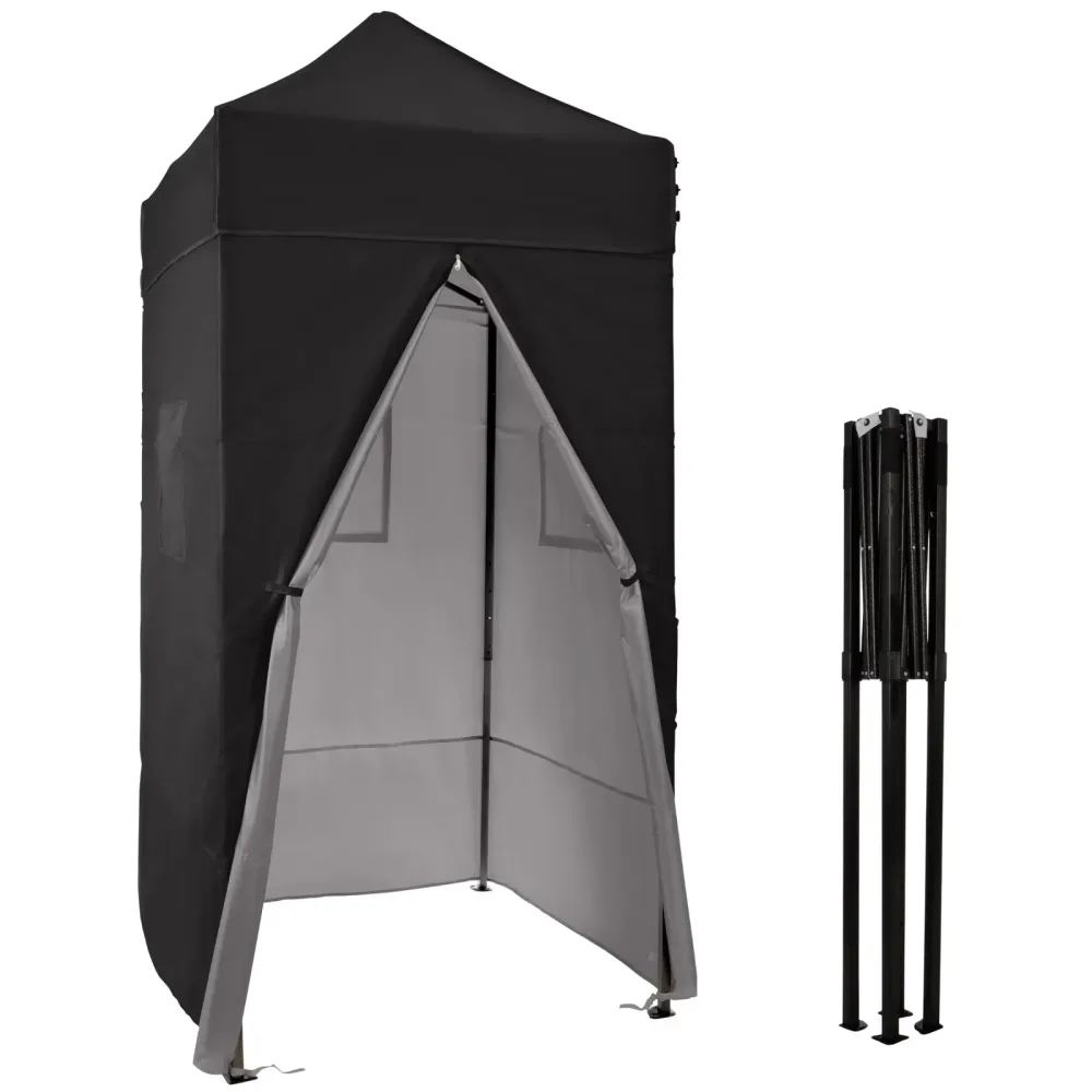 Tent white black adjustable