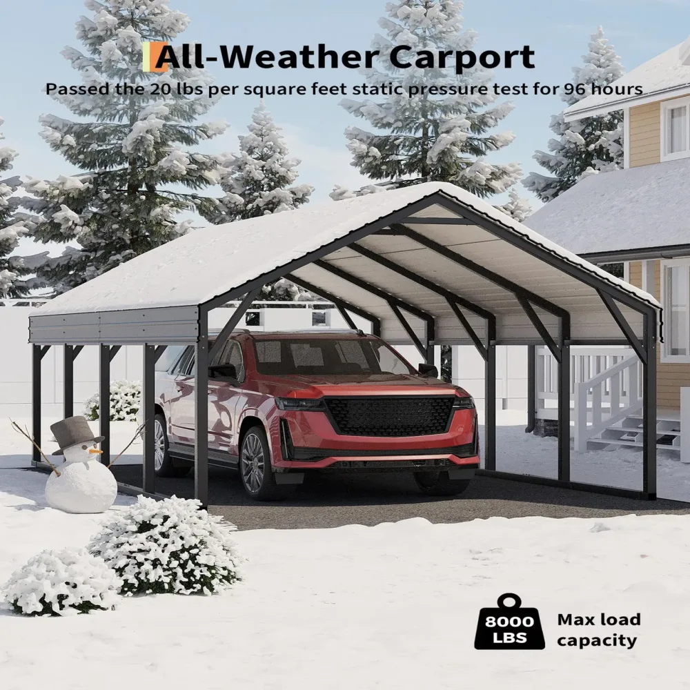 Metal Carport heavy-duty 3 people weatherproof