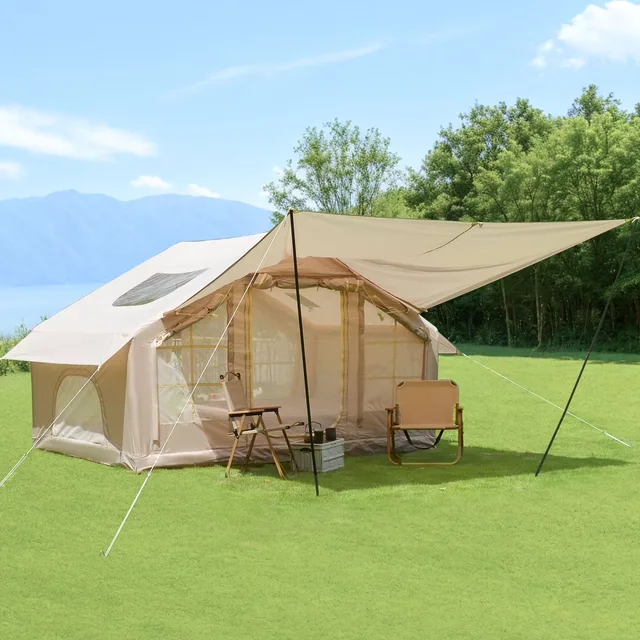 Camping Tent 6 person waterproof beige