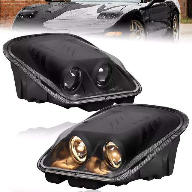 Projector Headlights black 1 pair