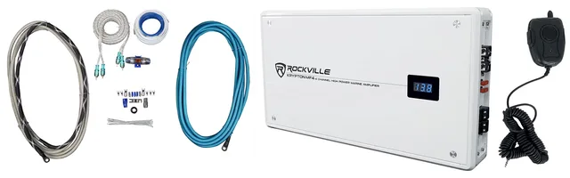 Amplifier 2400w 4 channel white