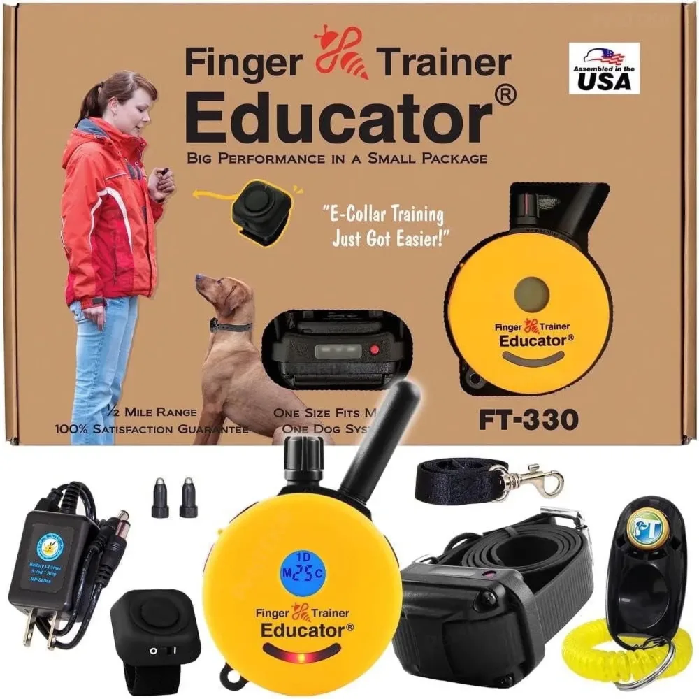 Training Collar waterproof black yellow