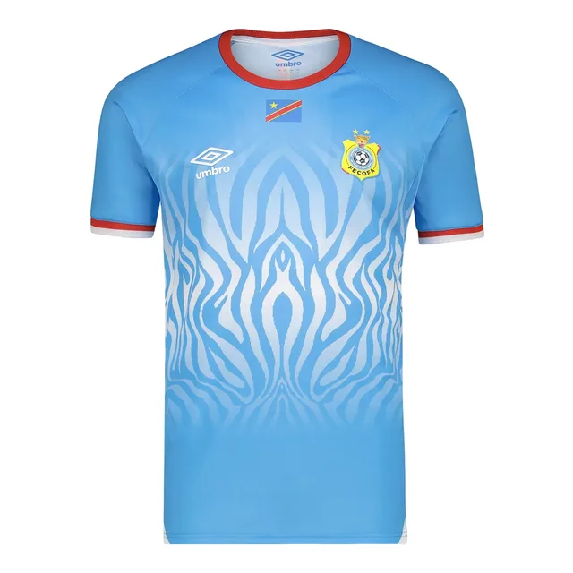 Soccer blue red white