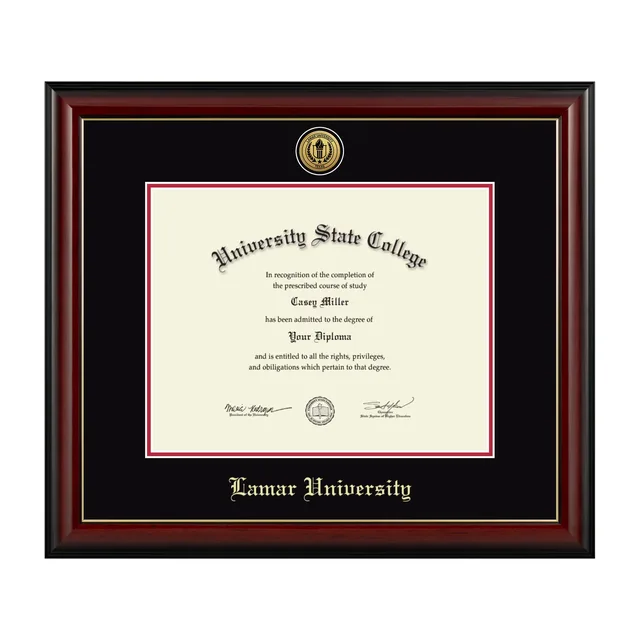 Diploma Frame black red 14w