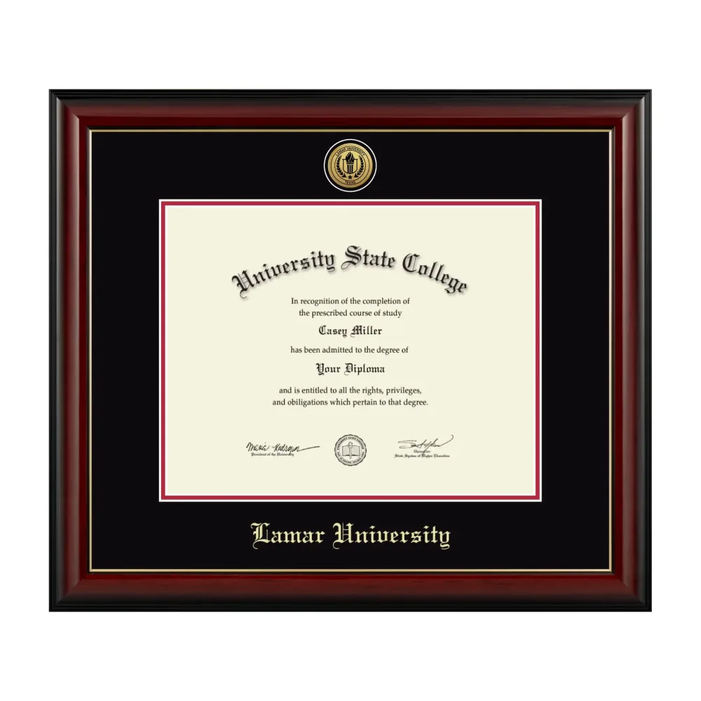 Diploma Frame black red 14w