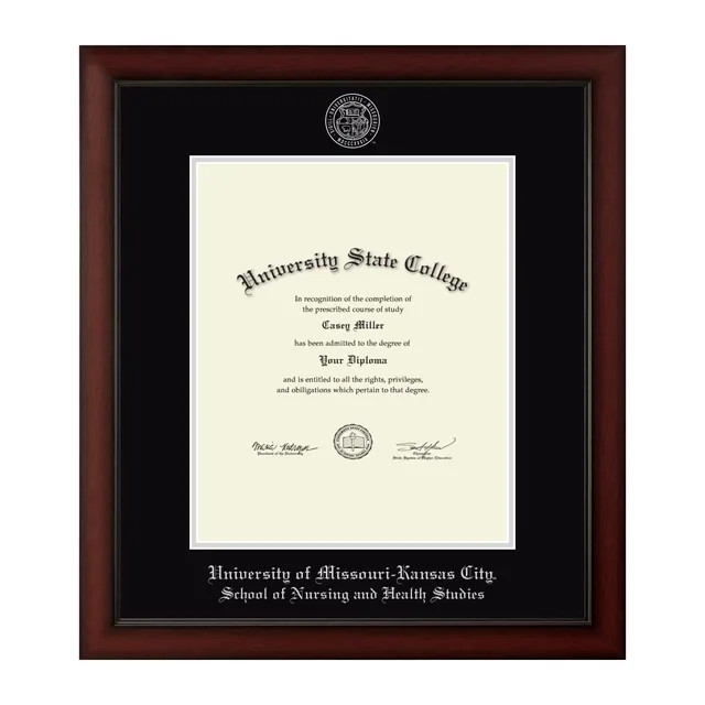 Diploma Frame black silver 14w