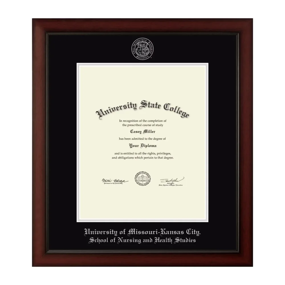 Diploma Frame black silver 14w