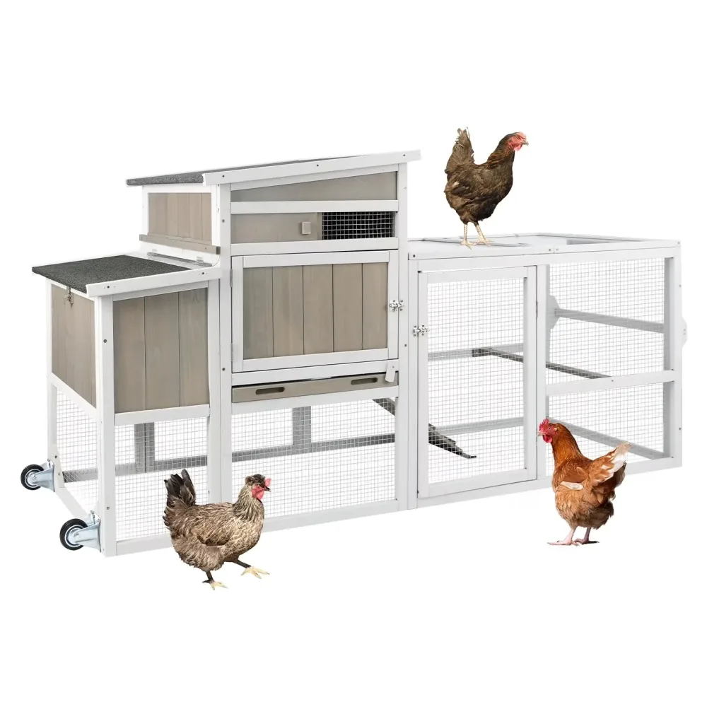 Chicken Coop 75" grey waterproof