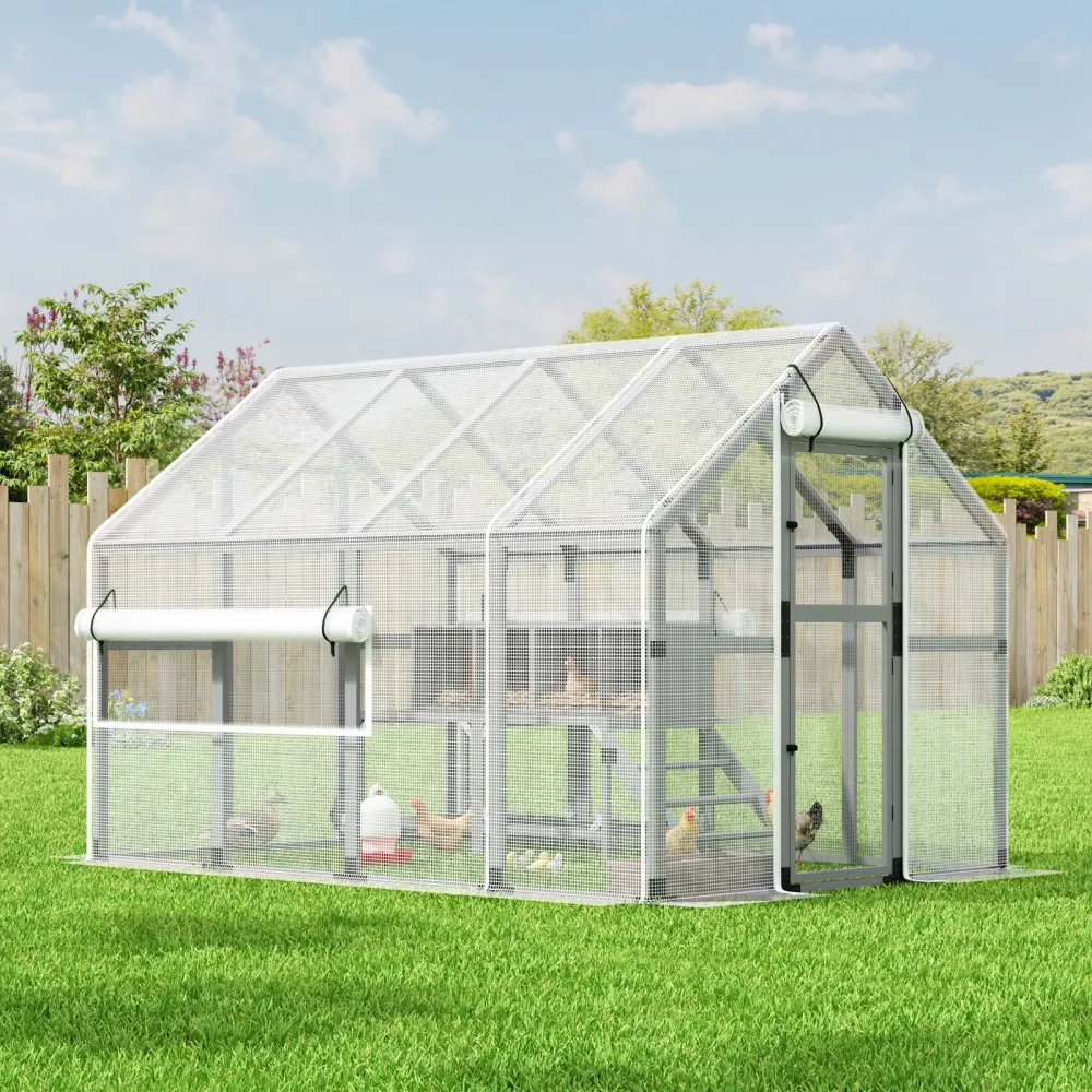 Chicken Coop gray 107.09" 72.44"