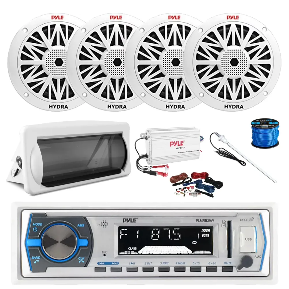 Stereo Receiver 6.5" 200 watt bluetooth