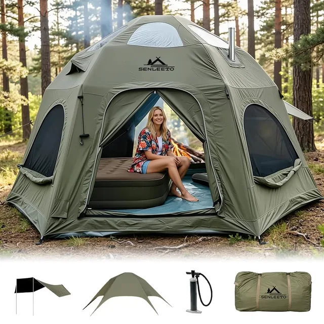 Inflatable Tent 6-8 people 98in 15cm