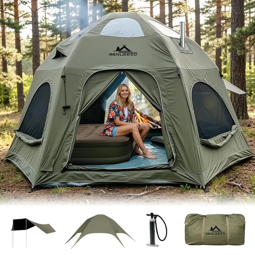 Inflatable Tent 6-8 people 98in 15cm