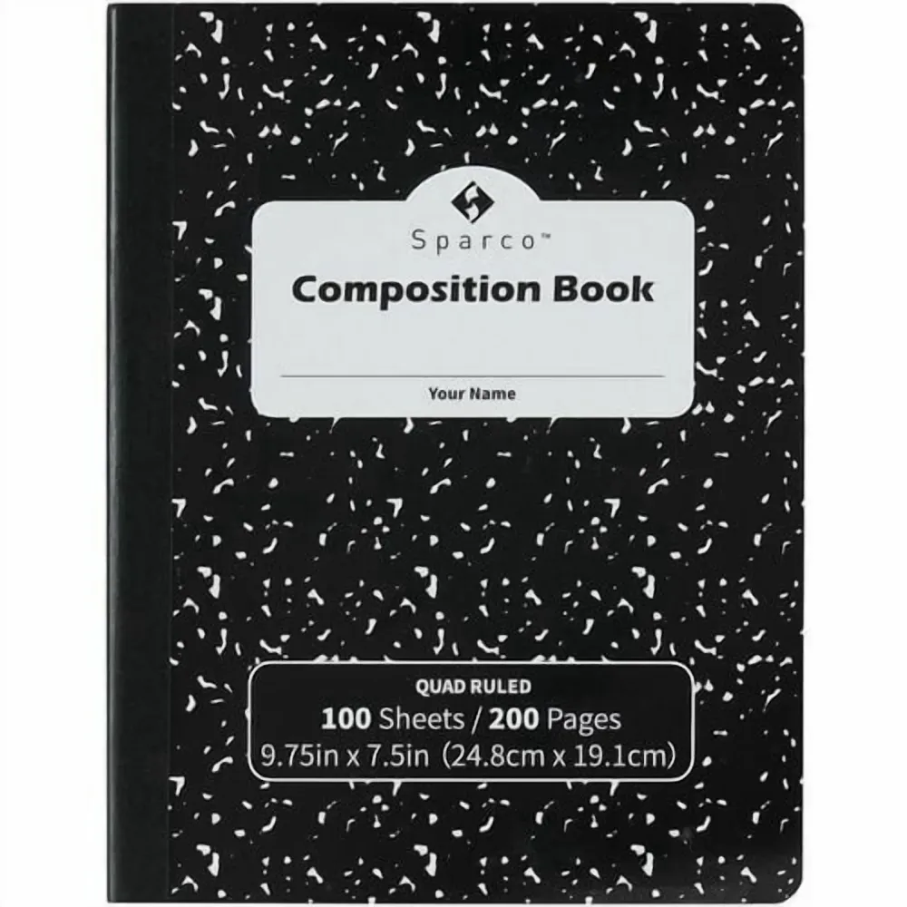 Composition Notebook 16 packs 2 pack black