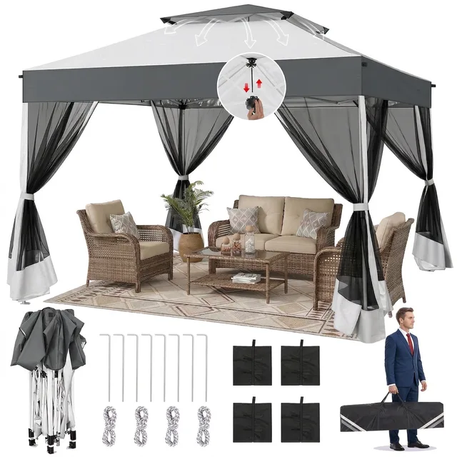 Tent waterproof white gray