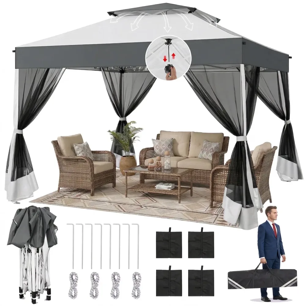 Tent waterproof white gray