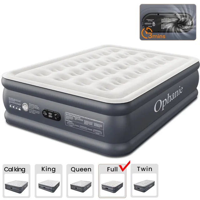 Air Mattress portable gray 600 pounds