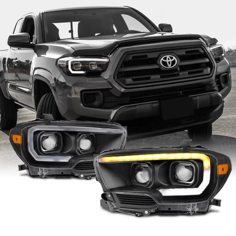 Projector Headlights led black