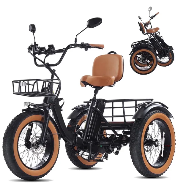 Electric Tricycle 1350w 4.0" folding