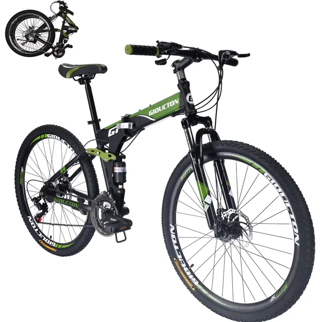 Mountain Bike folding foldable green