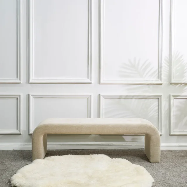 Bedroom Furniture tan beige 62.4 in