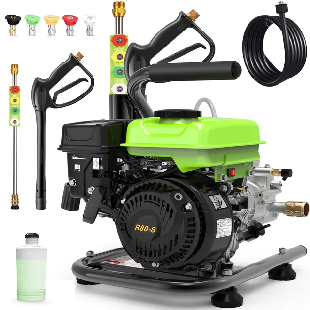 Power Washer 25ft 2.5hp green