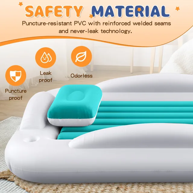 Inflatable Bed 63 inch portable foldable