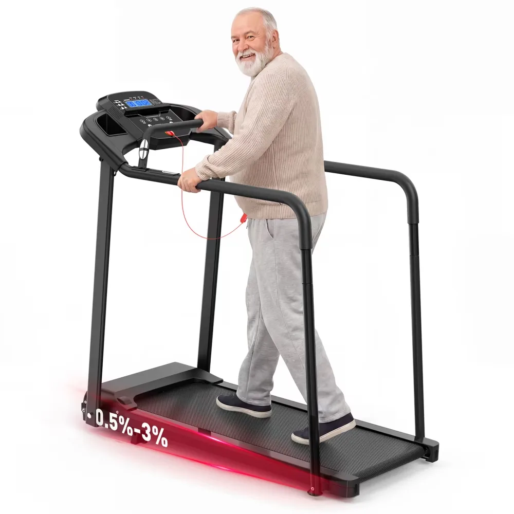 Pad Treadmill 300lbs foldable led