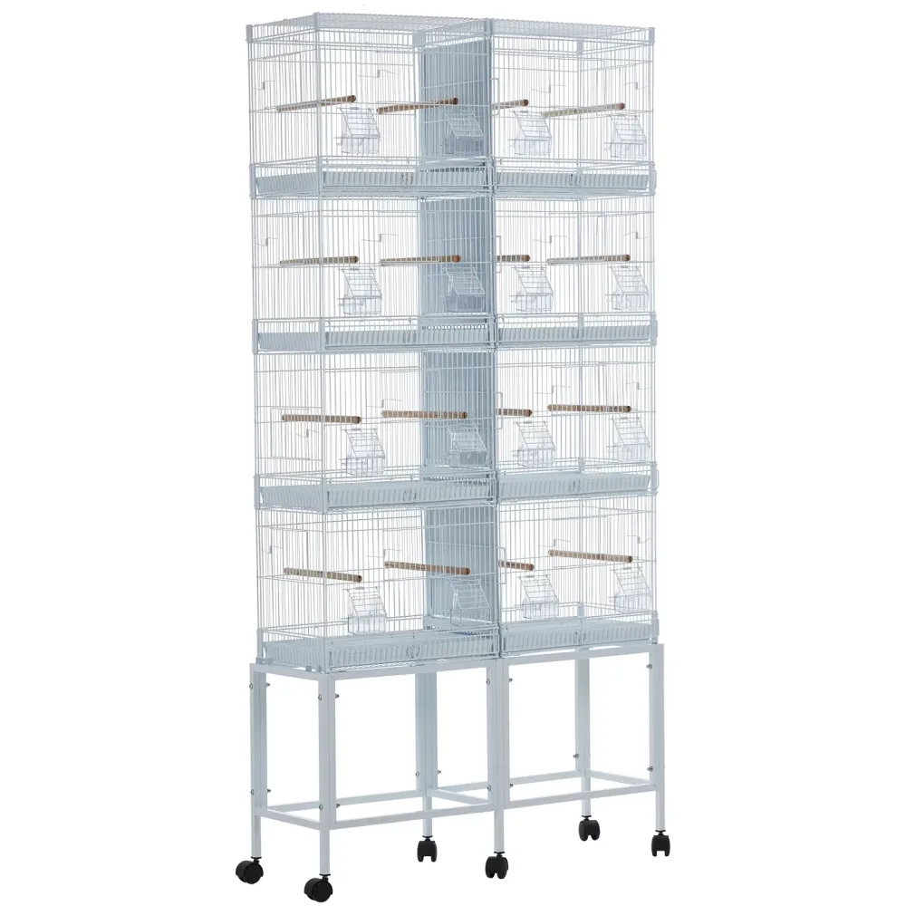 Bird Cage locking white heavy-duty