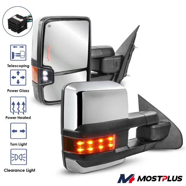 Tow Mirror adjustable folding led