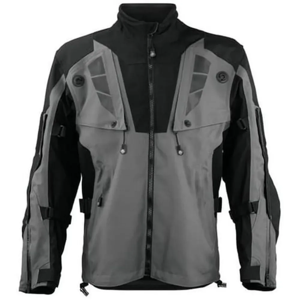 Jacket gray adjustable waterproof