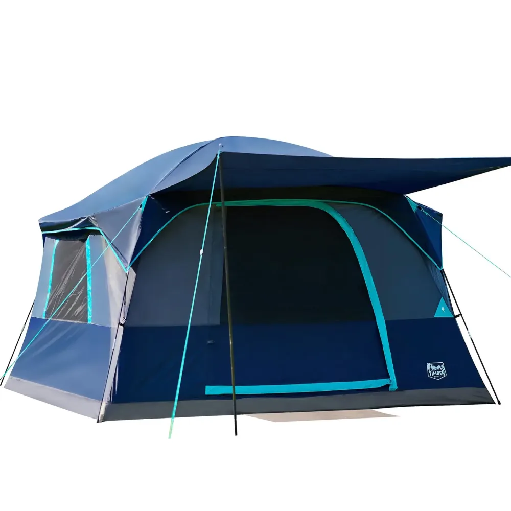 Camping Tent 6 person waterproof blue