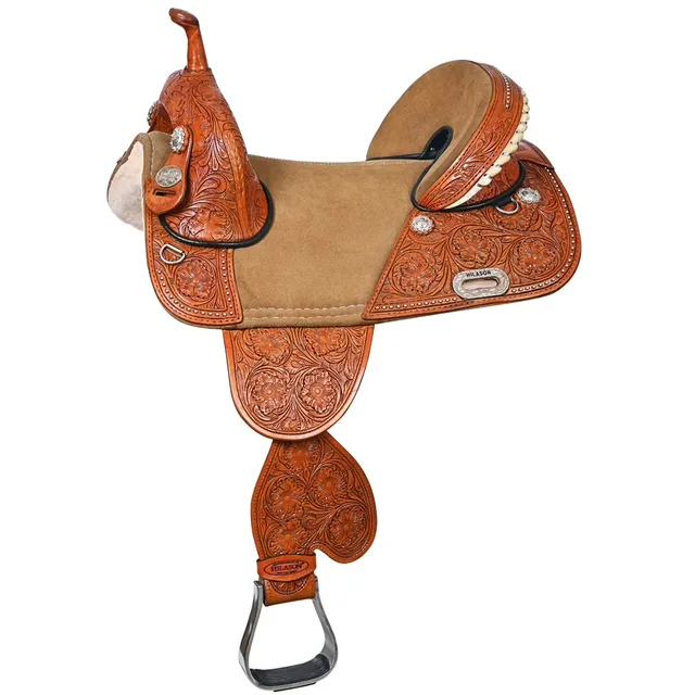 Leather Saddle 16 in 14" 6-8 inches