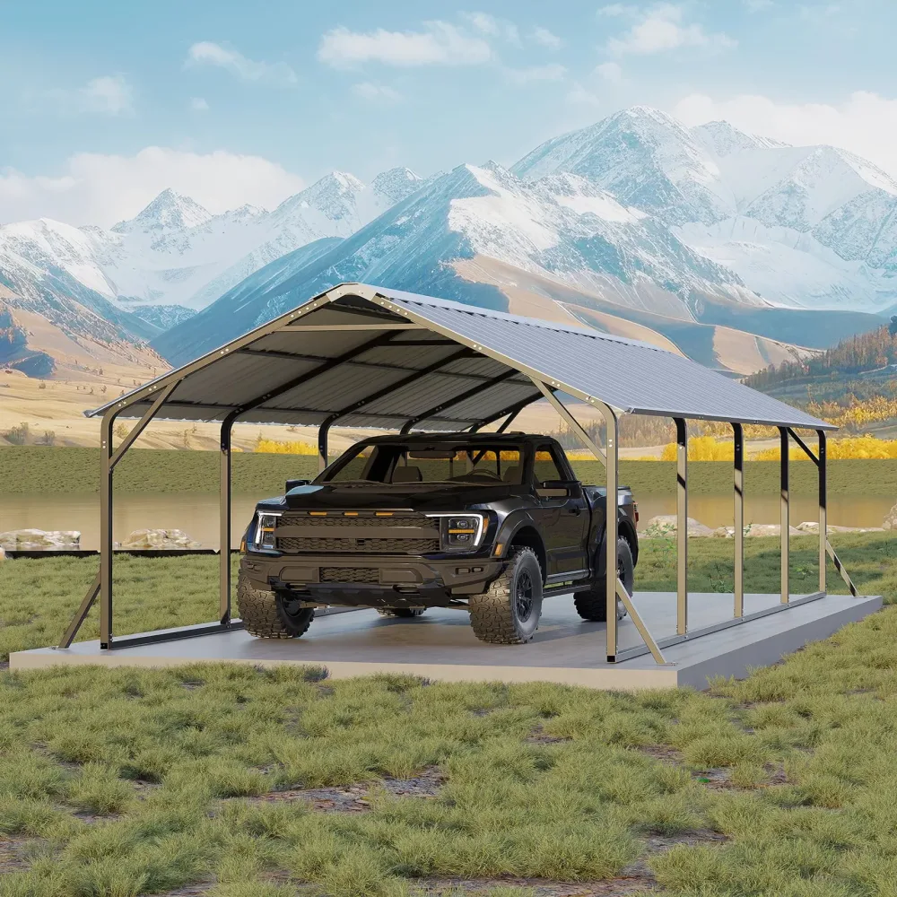 Metal Carport gray 2" 239"