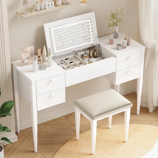 Vanity Desk 3 in white 15.75"