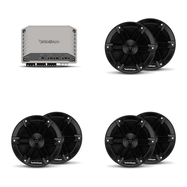 Marine Audio 6.5" 6 pack black