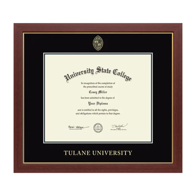 Diploma Frame black green 17w