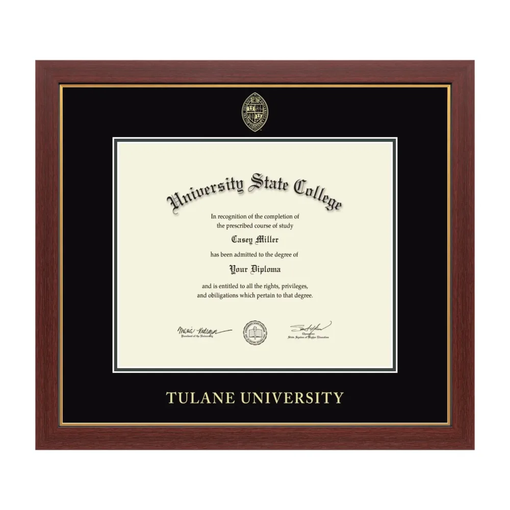 Diploma Frame black green 17w