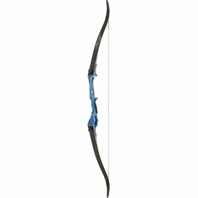 Recurve Bow 58 in 35 lbs blue