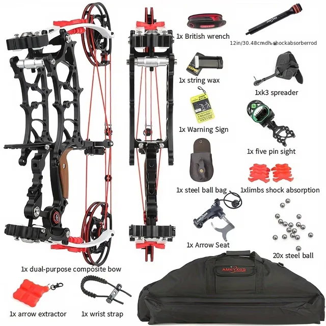 Compound Bow 30-75lbs 30' 22'