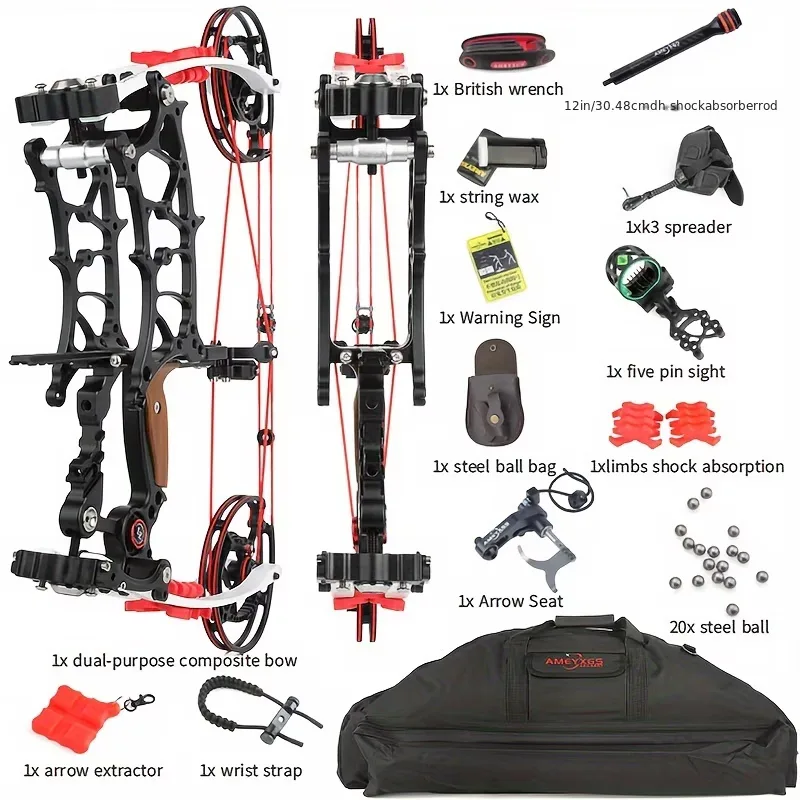 Compound Bow 30-75lbs 30' 22'