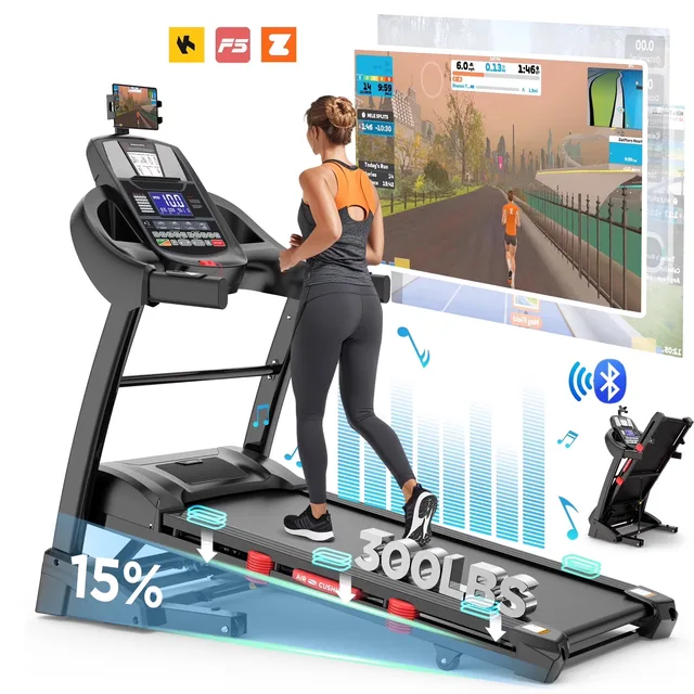 Treadmill 4.5hp 300lbs 18"