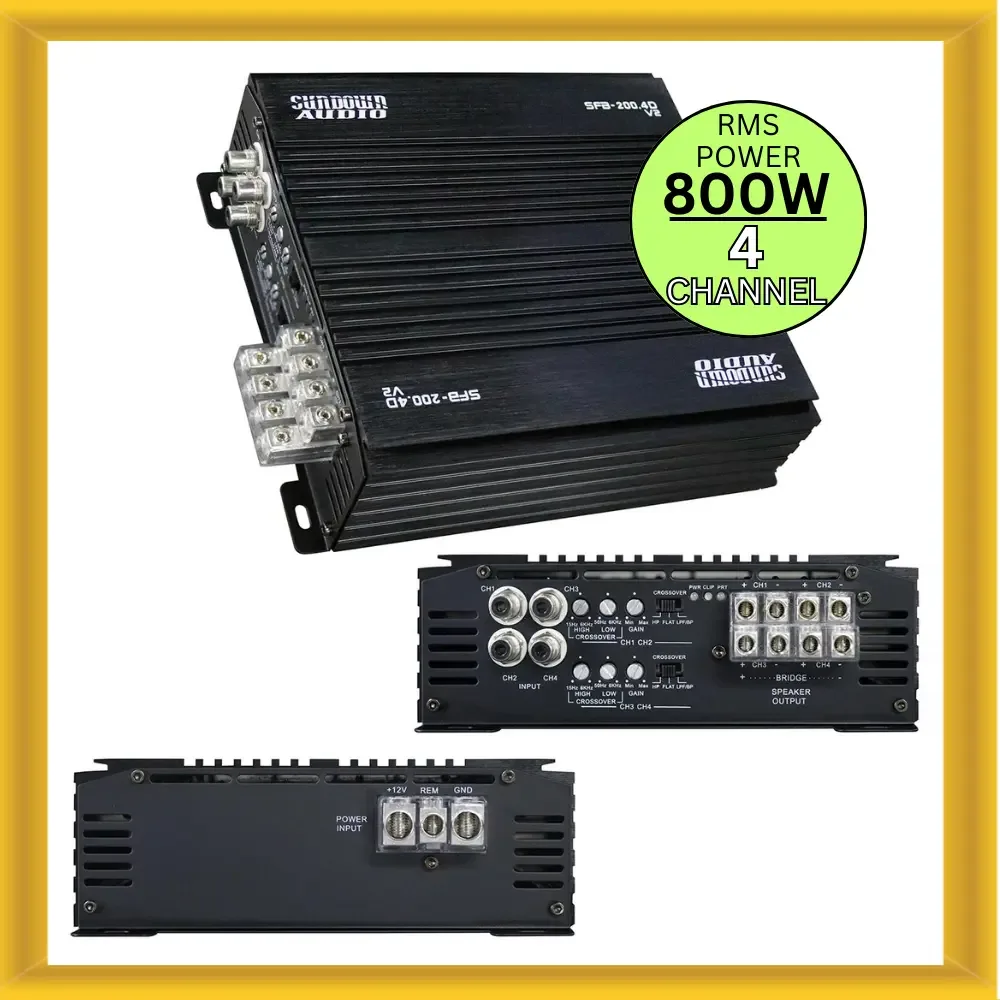 Audio 4 channel 800 watt 7.25"