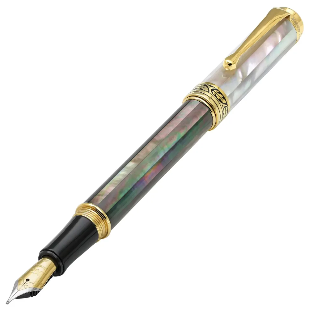 Fountain Pen black white 0.5 mm