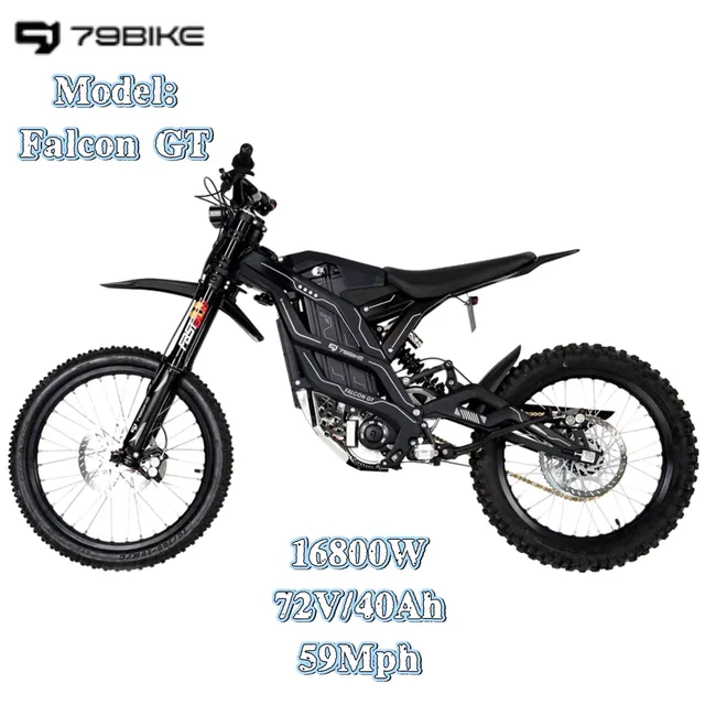 Dirt Bike 72v 10000w black