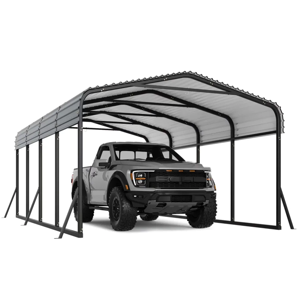 Metal Carport 20 ft heavy-duty waterproof
